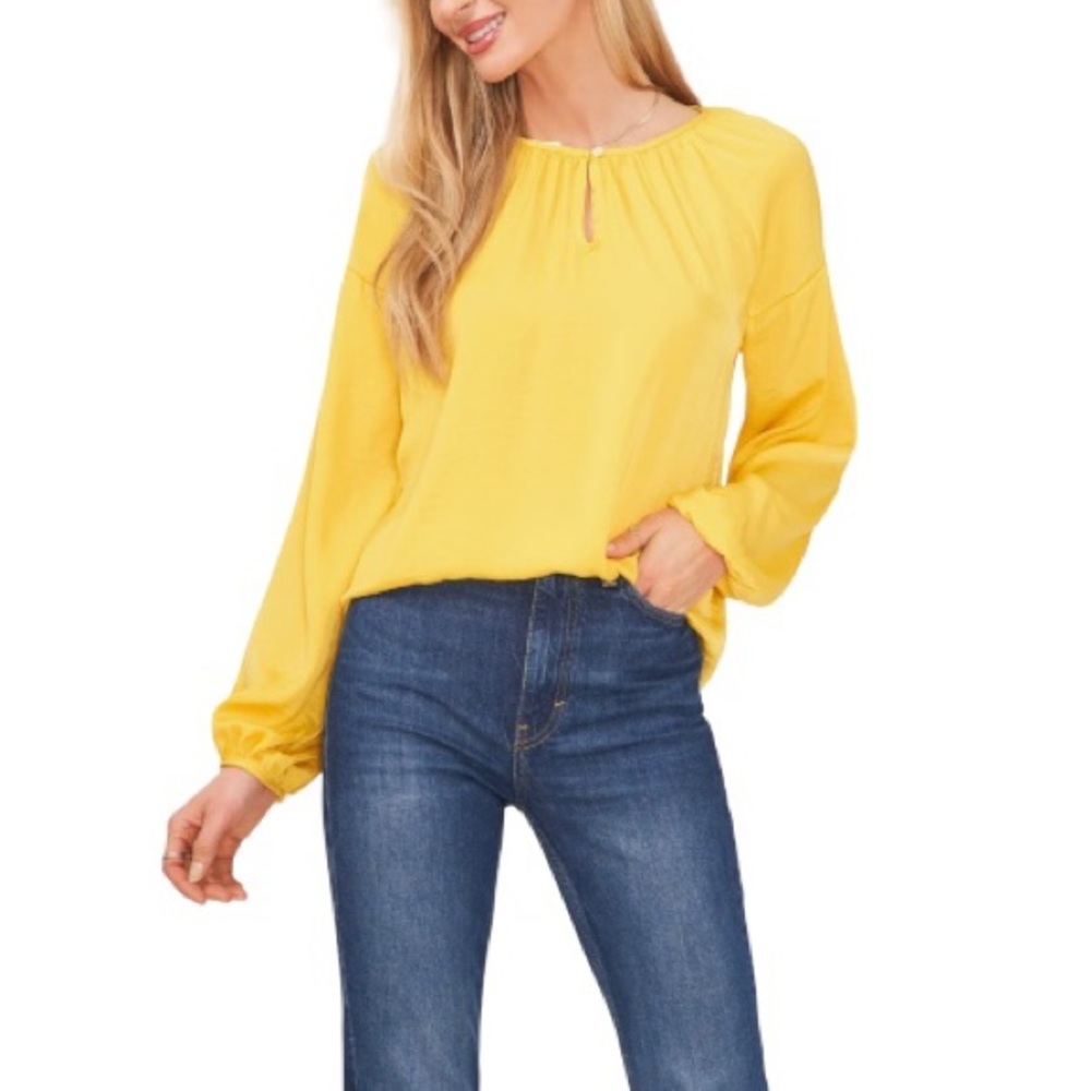 Vince Camuto Hammered Satin Blouse